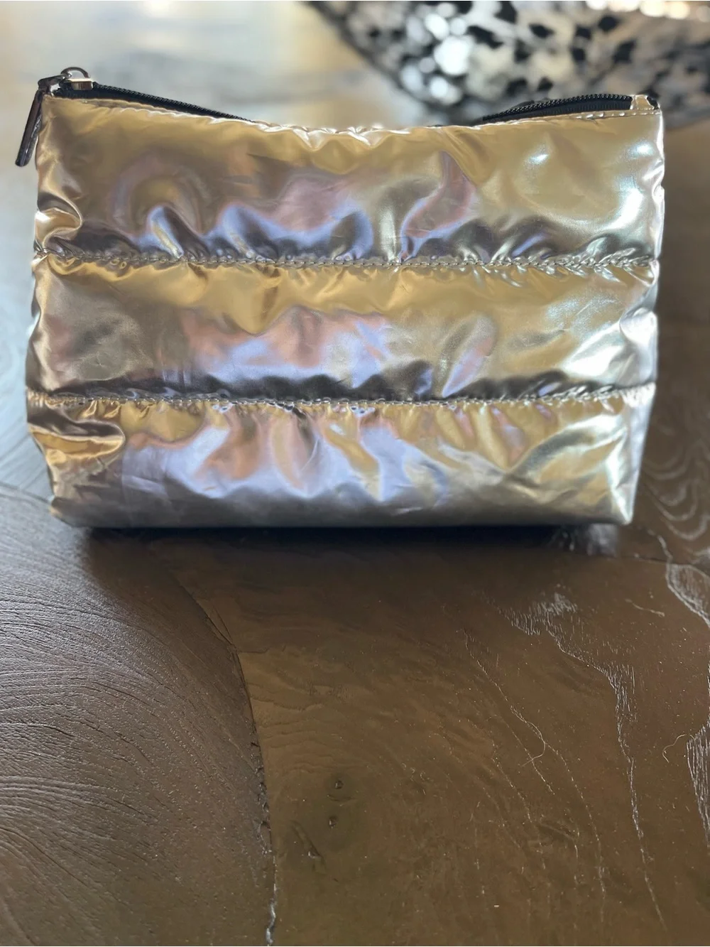 Revision Skincare Iridescent Puffer Cosmetic Bag